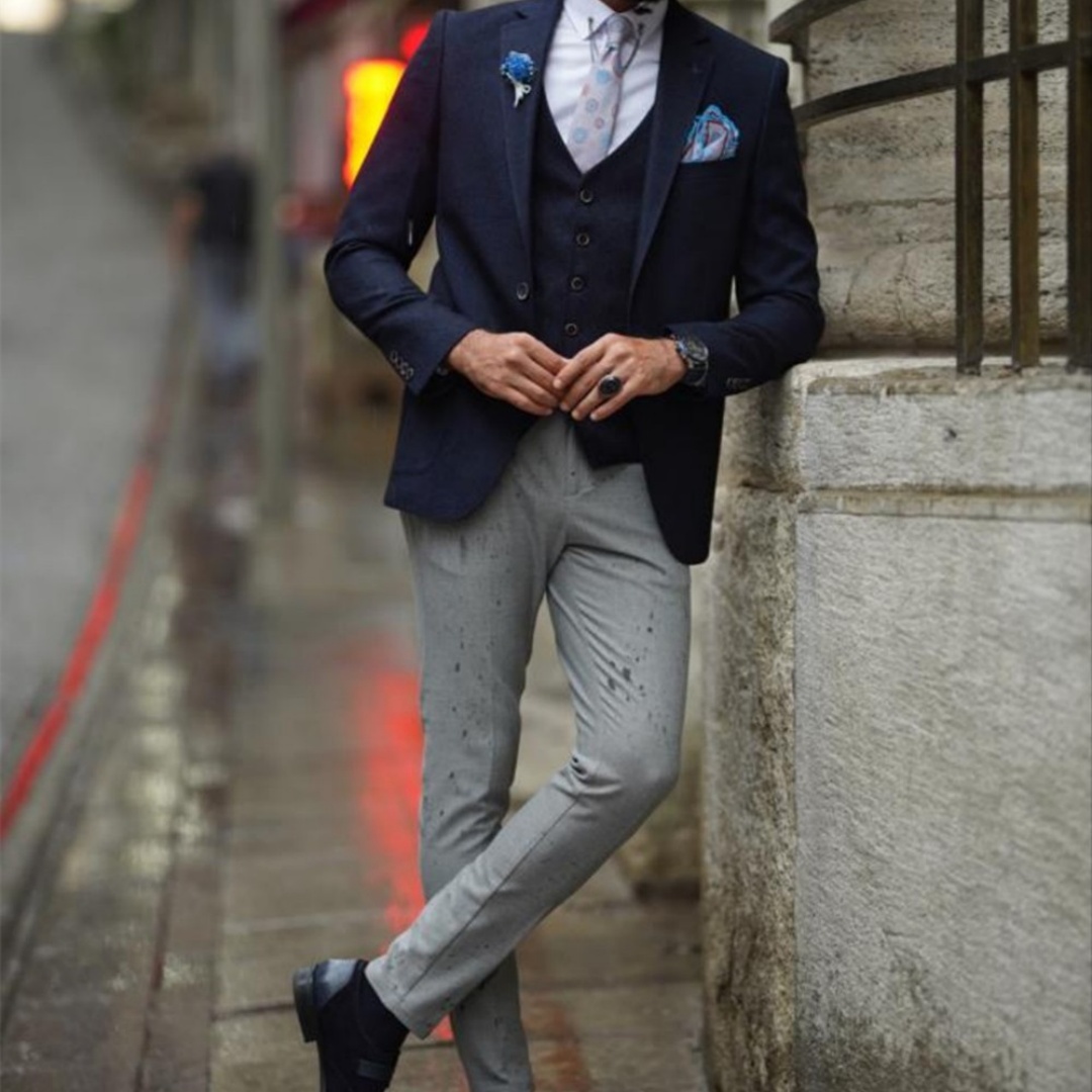 Elegant Men's Suits Navy Blue  - огляд і ціна Men'S Formal Wear Not Suit