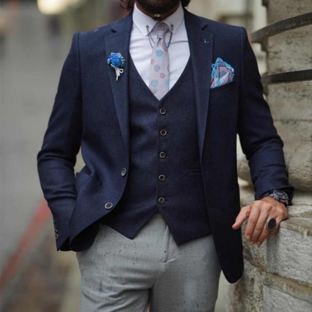 Elegant Men's Suits Navy Blue  - огляд і ціна Men'S Formal Wear Not Suit