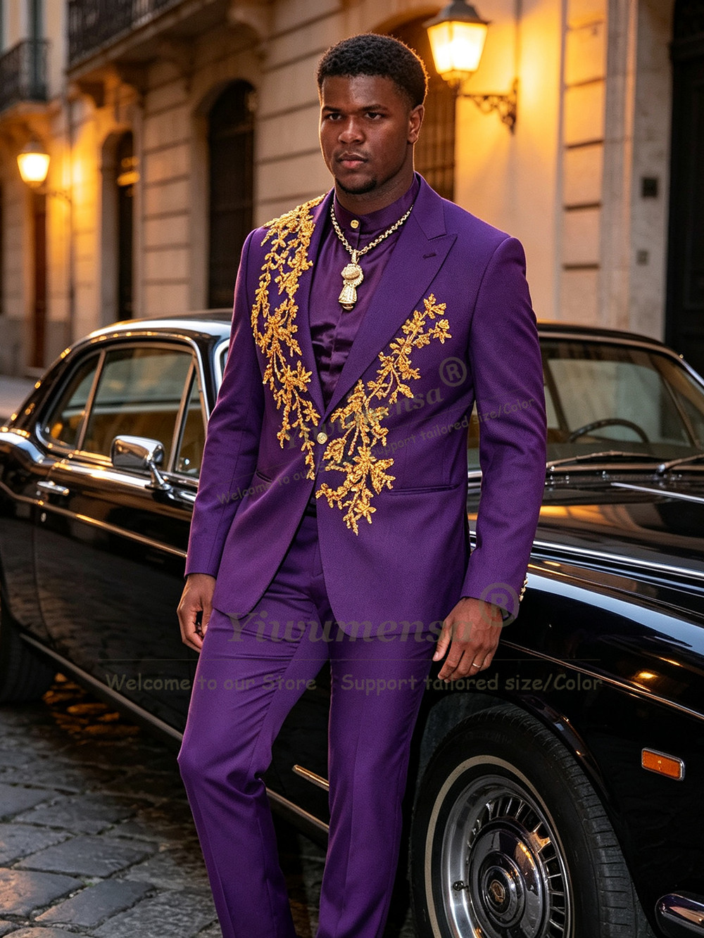 Unique Design Purple Suits Men - огляд і ціна Unique Men'S Formal Wear