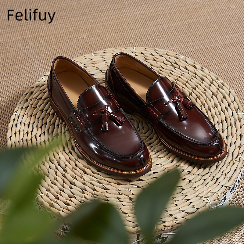 New Brown Men Flat Loafers Cow - огляд і ціна Men'S Formal Wear