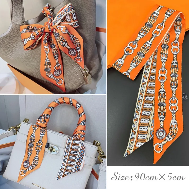 Fashion Skinny Silk Scarf for  - огляд і ціна Silk Tie Woven