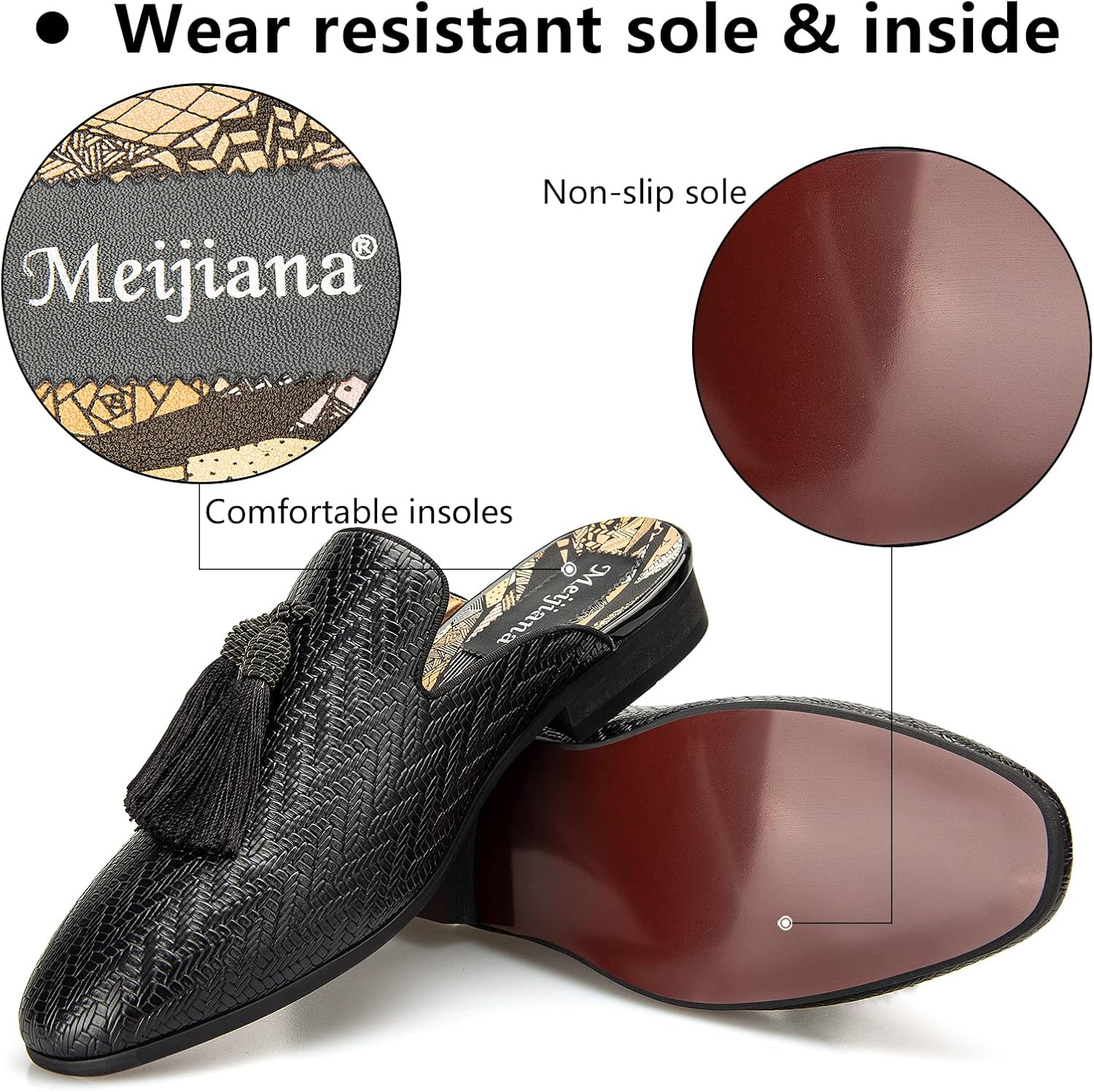 Leather Slippers Breathable Su - огляд і ціна Men'S Formal Wear Slippers