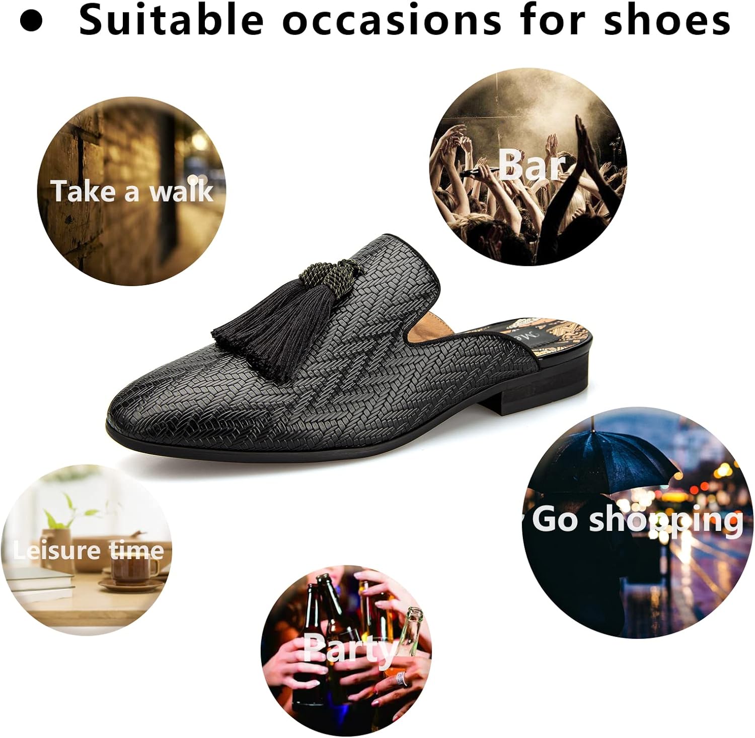 Leather Slippers Breathable Su - огляд і ціна Men'S Formal Wear Slippers